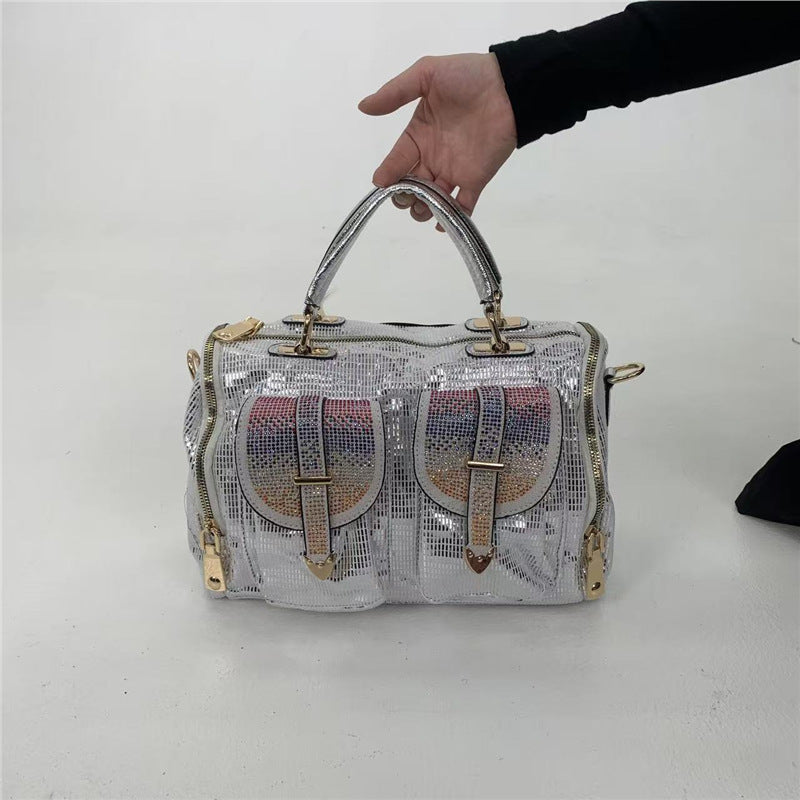 Women's Elegant Diamond Decorations Gorgeous Light Luxury Women's Shoulder Bag