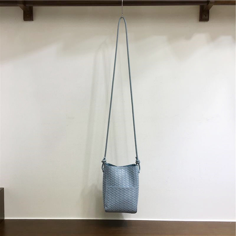 Cabinet Cell Soft Leather Woven Simple Women's Shoulder Bag