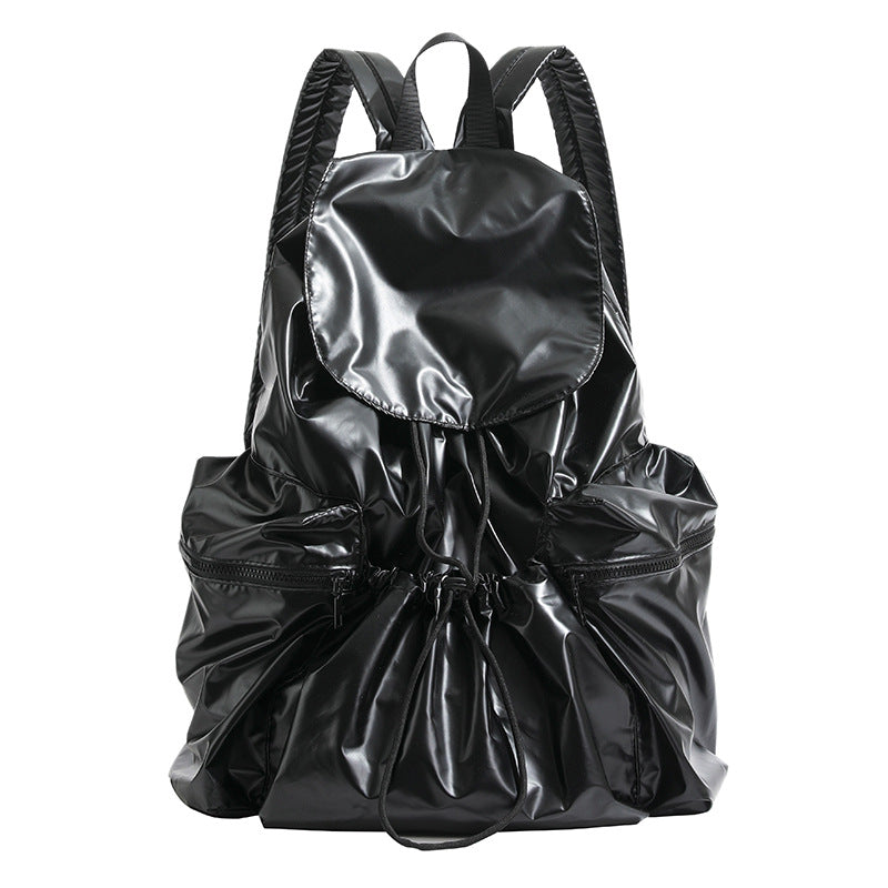 Practical Large Capacity Drawstring Niche Washed Women's Backpack