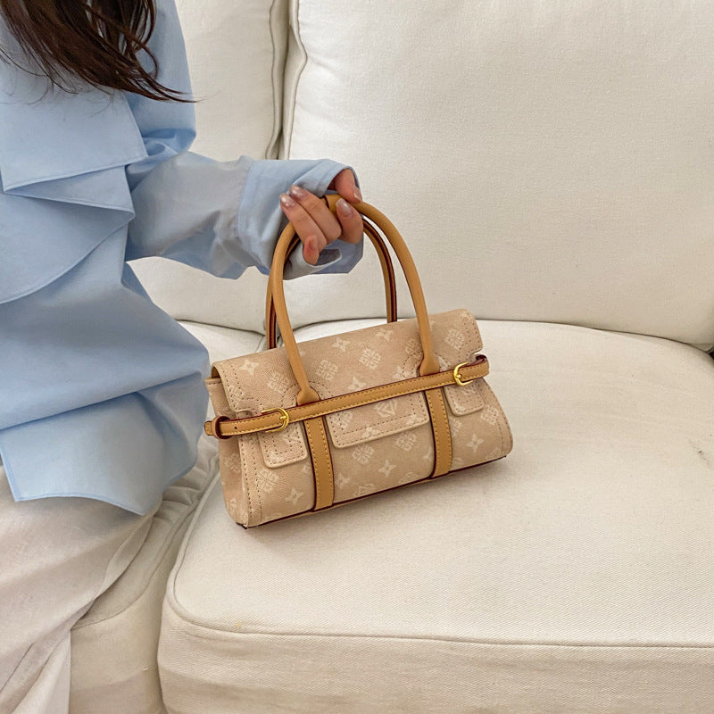 Retro Printed Letters Light Luxury Personalized Trend Women's Handbag