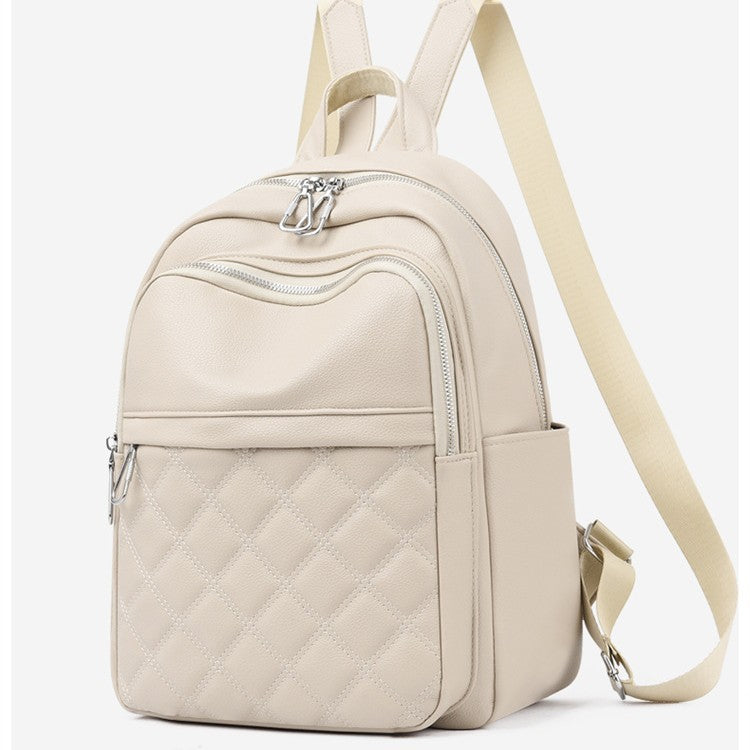 Women's Korean Style Fashionable Rhombus Outing Backpacks