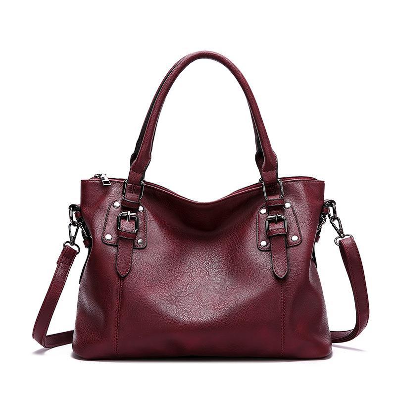 Women's Fashion Retro Simple Large Capacity Elegant Handbags