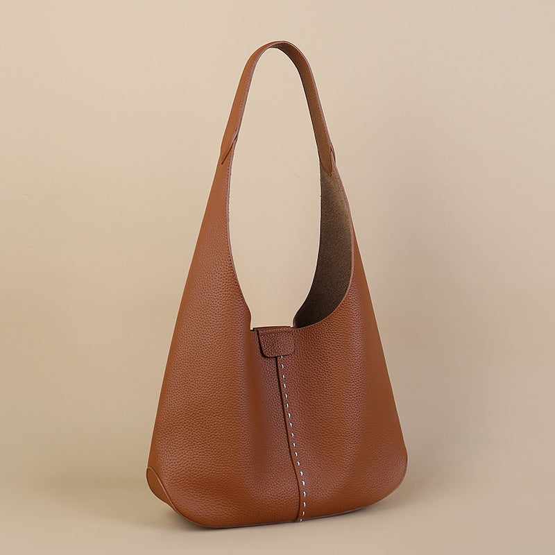 Underarm Female Niche Soft Leather Large Capacity Women's Shoulder Bag