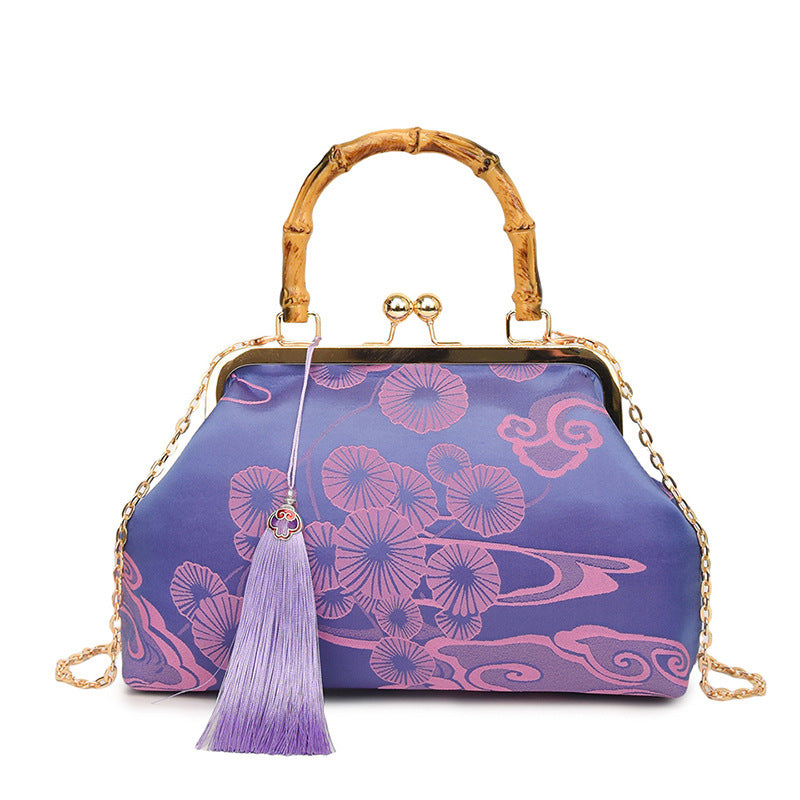 Women's Chinese Style Embroidery Clutch Advanced Chain Large Capacity Women's Shoulder Bag