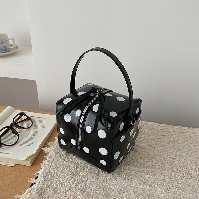 Women's Dot Top Handled Toast Spring Three-dimensional Western Women's Shoulder Bag