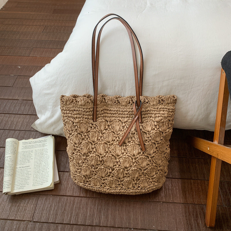 Women's Artistic Woven Summer Fashion Crocheted Seaside Women's Shoulder Bag