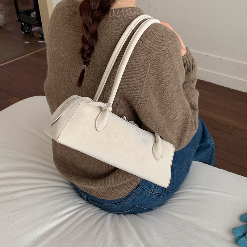 Women's Stick Large Capacity Mori Cute Trendy Frosted Underarm Bag