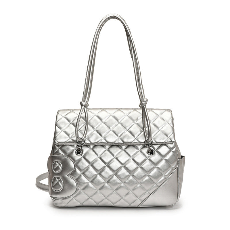 Korean Simple Rhombus Fashion Personality Versatility Large Capacity Women's Messenger Bag