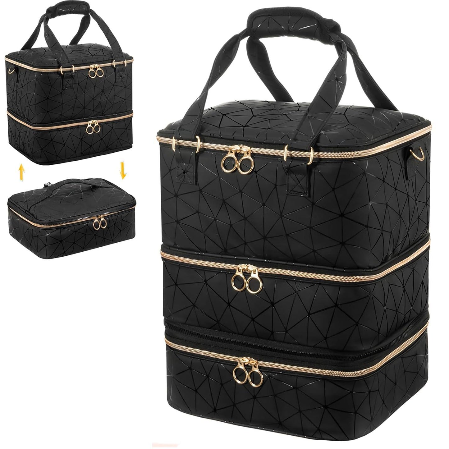 Nail Art Storage Detachable Portable Grid Large Makeup Bag