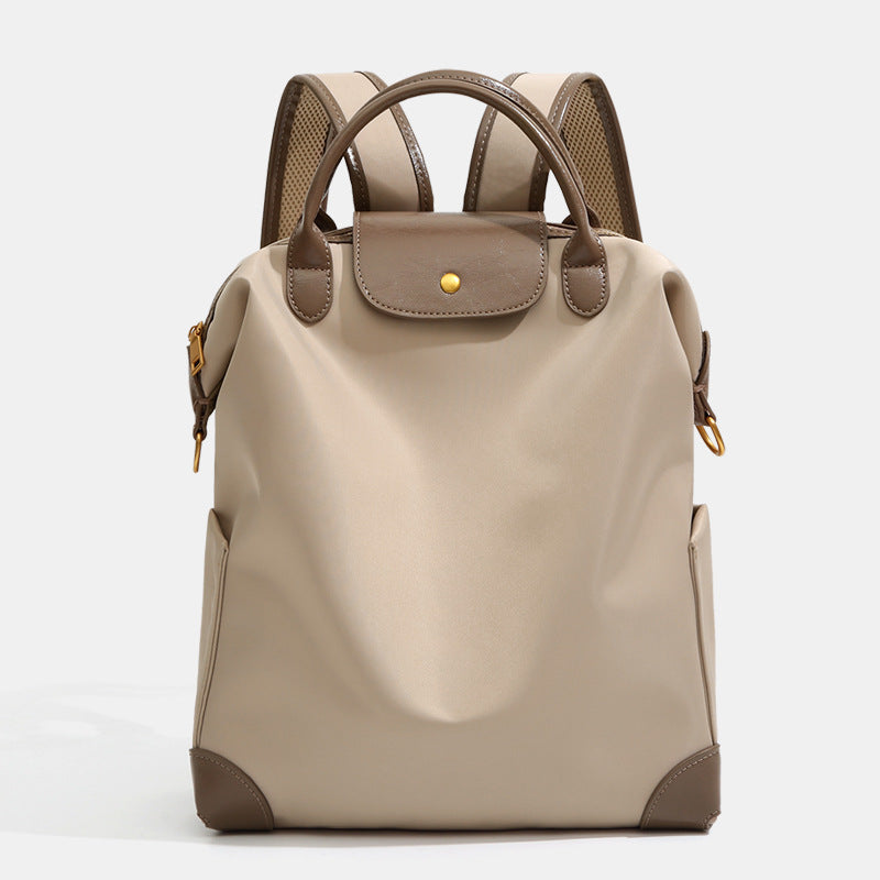Women's High-grade Commuter Computer Convenient Large Capacity Nylon Contrast Leisure Backpack