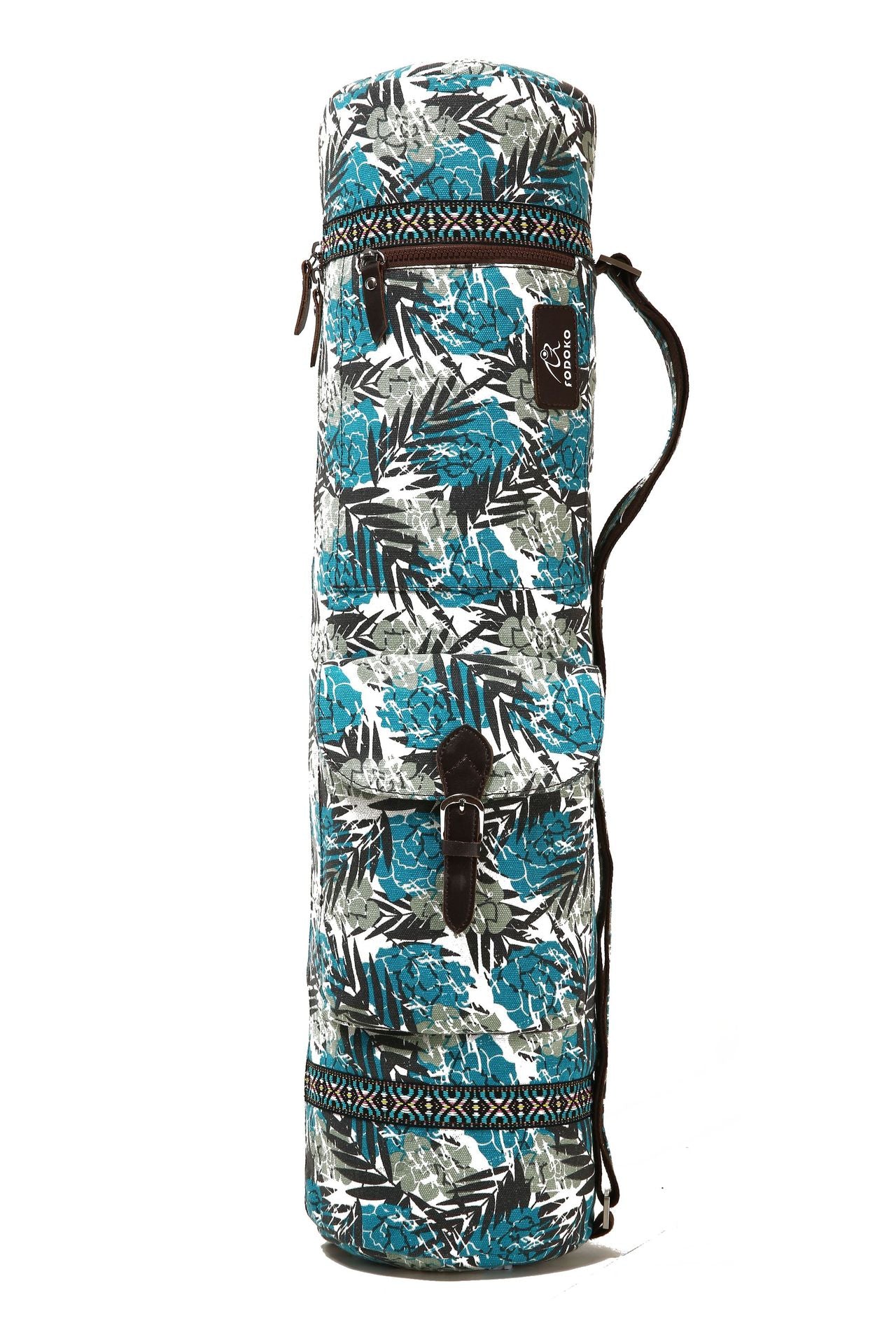 Printed Canvas Yoga Sport Large Capacity Mat Sports Backpack
