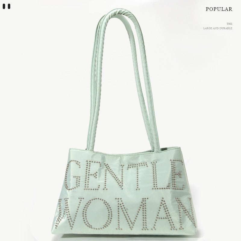 Women's Deerskin Veet Rhinestone Vegetable Basket Texture Bags