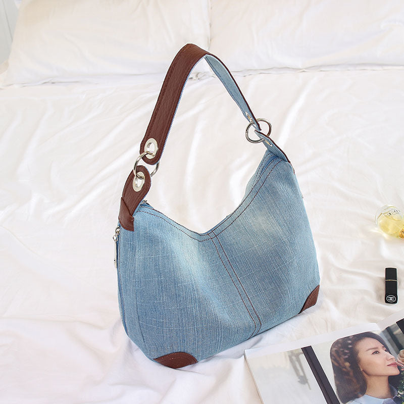 Durable Women's Denim Large Canvas Fashion Women's Messenger Bag