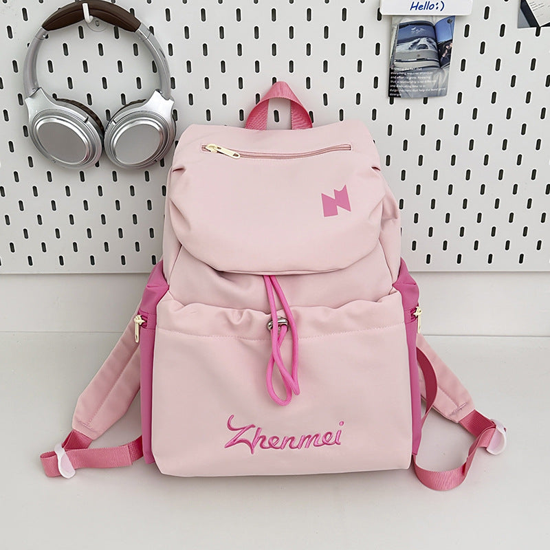 Women's Solid Color Simple Drawstring Out Bags