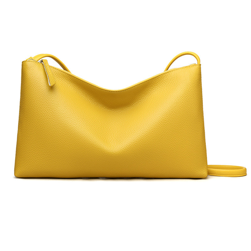Women's Genuine Leather Fashionable Large Capacity Top Layer Cowhide Bags