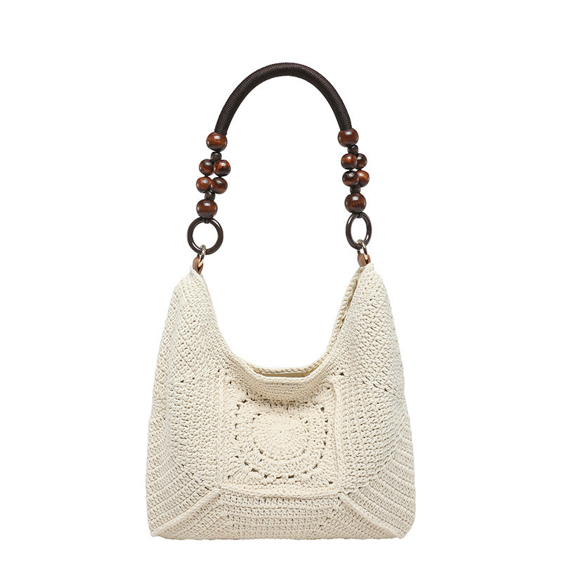 Style Vintage Hand-woven Crocheted Underarm Good-looking Shopping Shoulder Bags