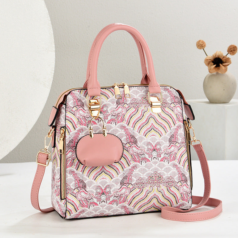 Style Embroidery Mom Birthday Gift Pouch Bags