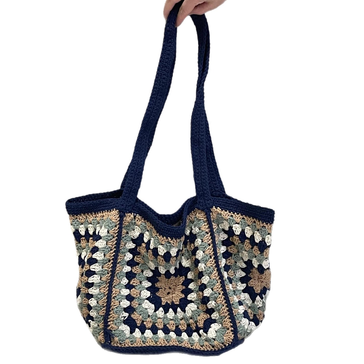 Women's High-grade Straw Large Capacity Hand-woven Simple Seaside Women's Shoulder Bag