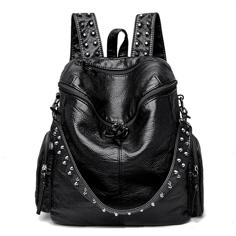 Women's Trendy Spring Fashionable Rivet Strap Sweet Women's Backpack