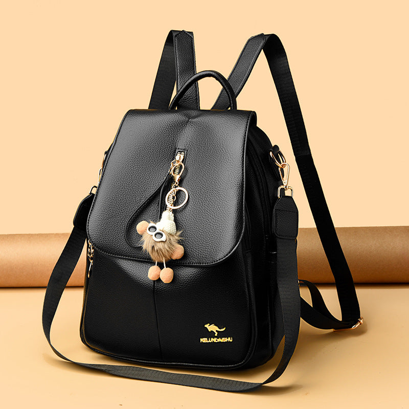 Women's Versatile Fashion Large Capacity Soft Leather Mother Bags