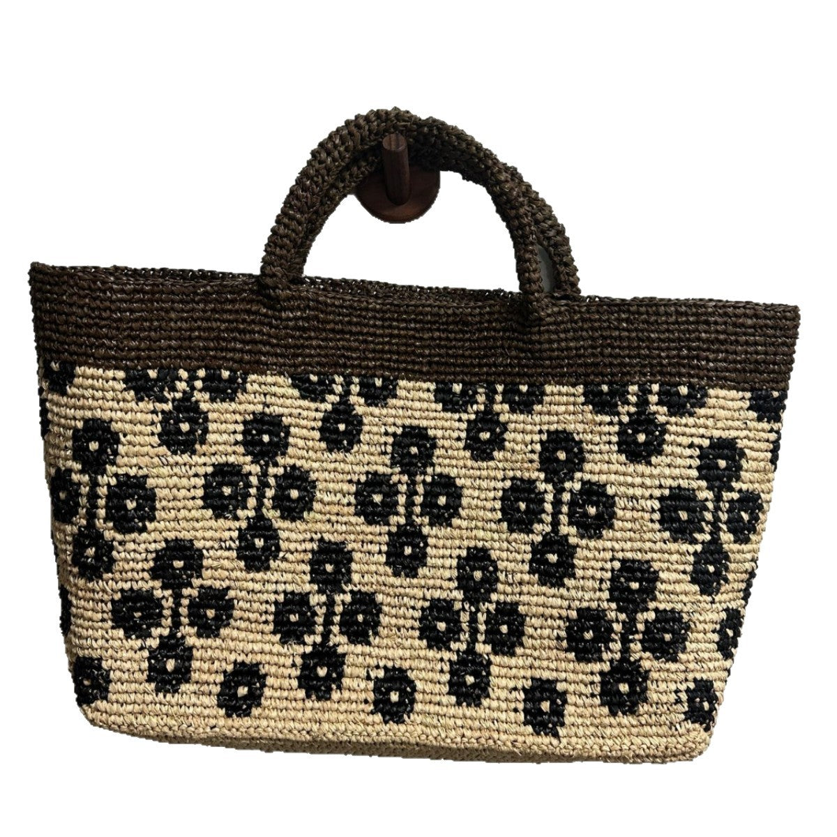 Raffia Hand Crocheting Flower Female Summer Seaside Holiday Color Matching Handbags