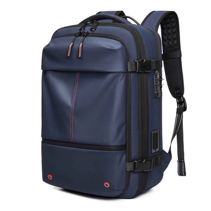 Men's Vacuum Packaging Compression Large Capacity Computer Backpacks