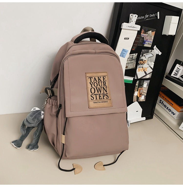 Men's Trendy Cool Large Capacity High Simple College Leisure Backpack