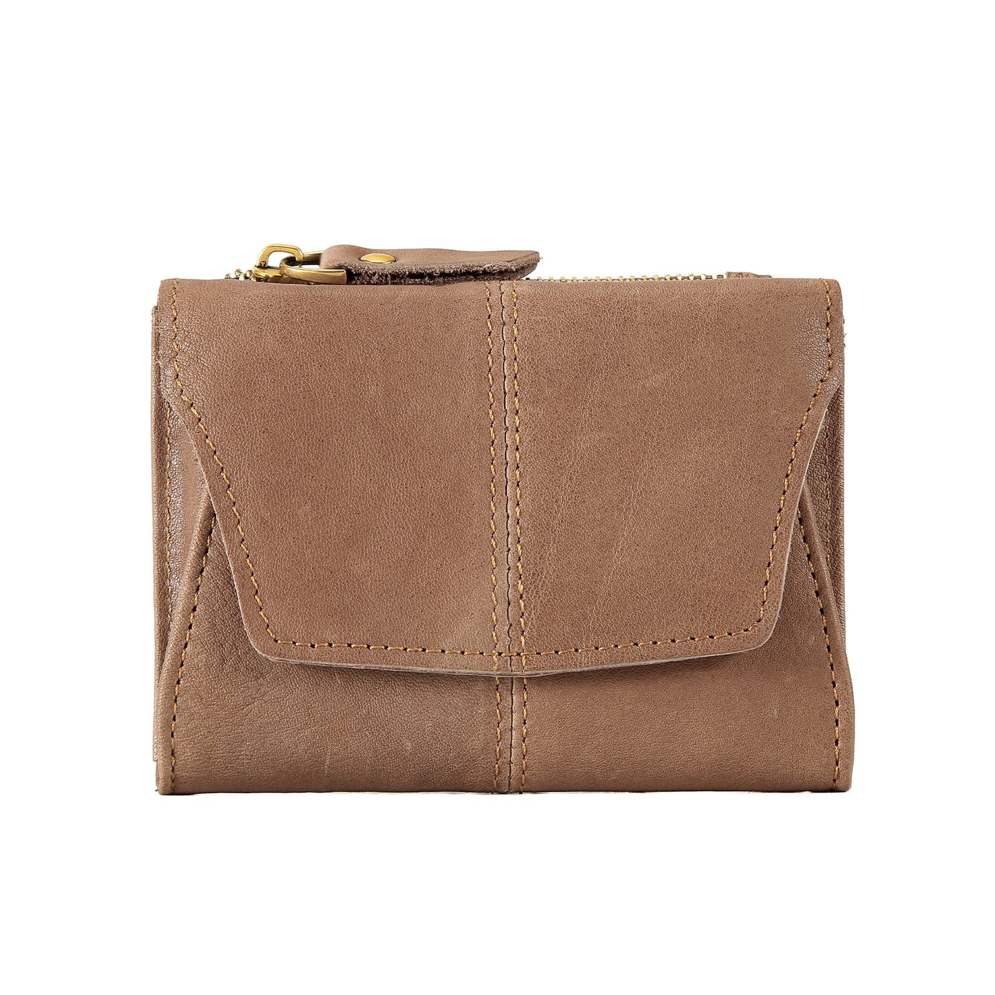 Women's & Men's Portable First Layer Cowhide Mini Clutch Card Holder