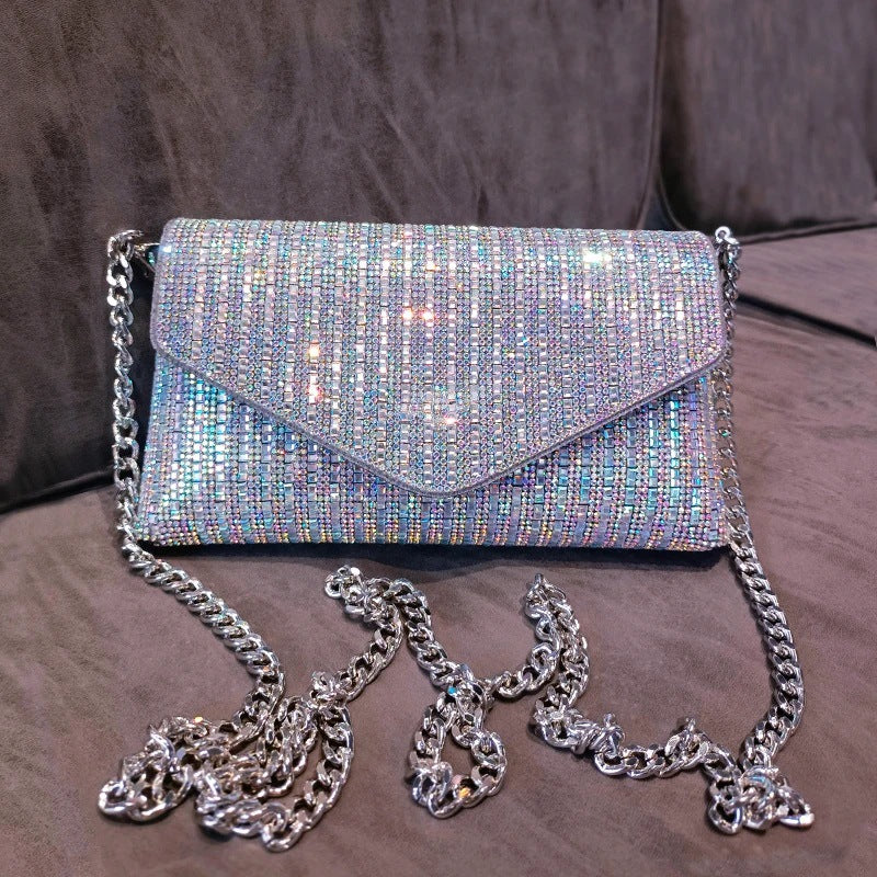 Women's Rhinestone Chain Hot Design Party Hand Women's Shoulder Bag