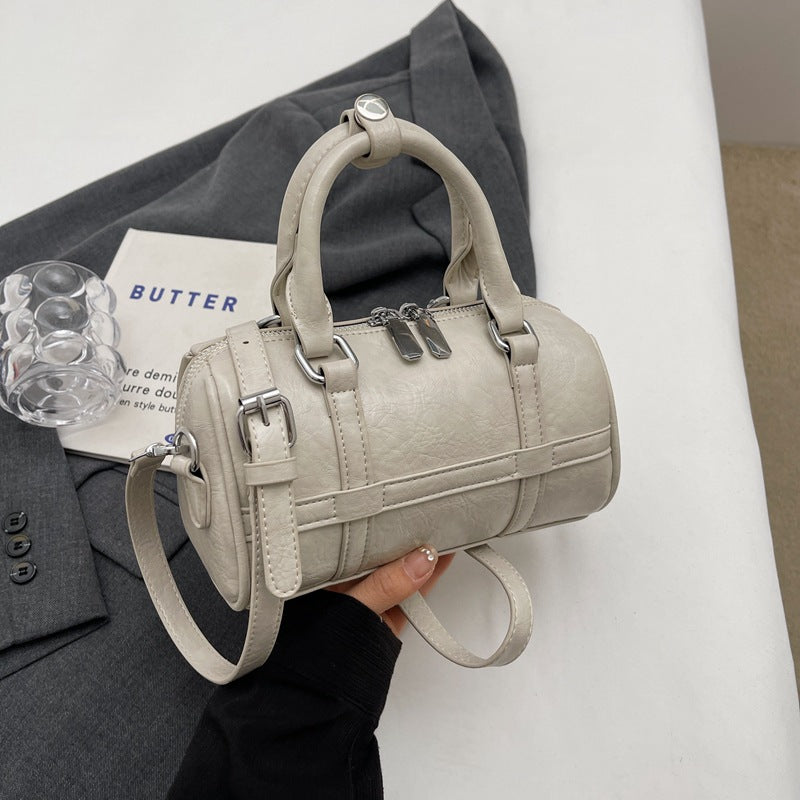Women's Fashion Hand Carrying Bowling Summer Simple Pleated Niche Bags