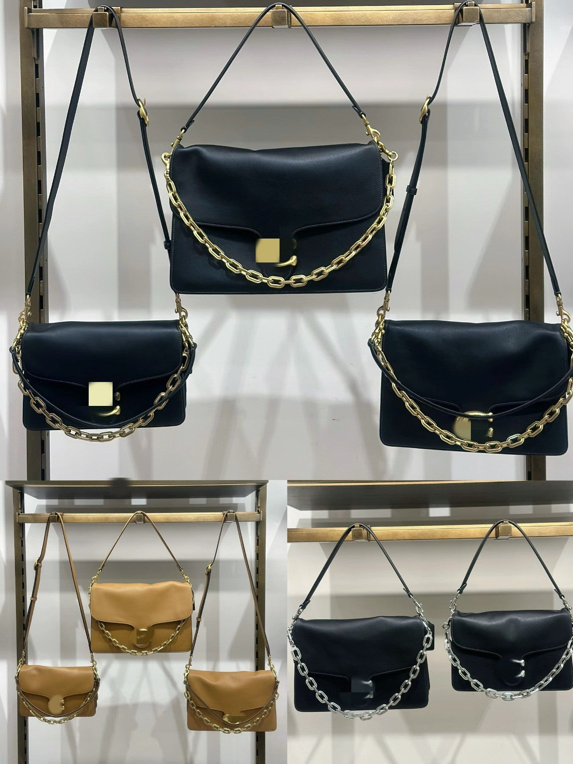 Women's Chain Underarm Genuine Leather Retro Shaped Shoulder Bags