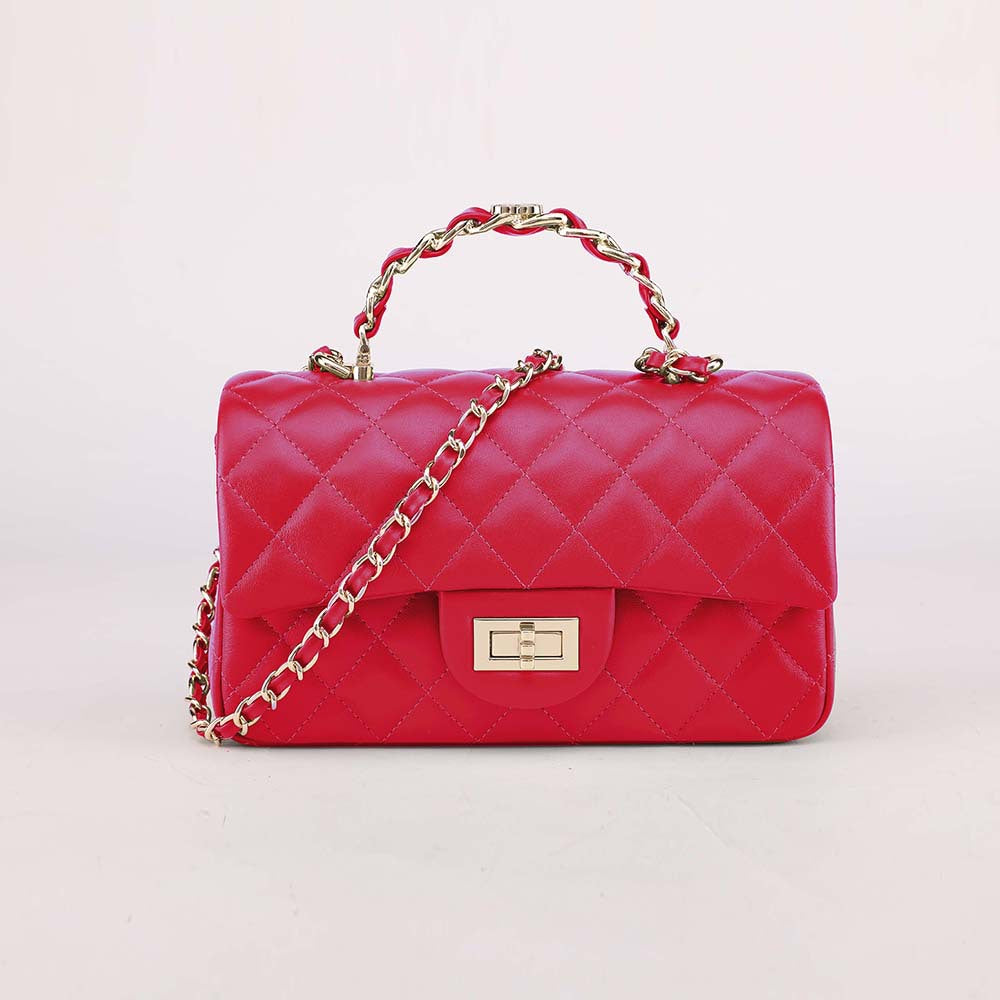 Classic Style Rhombus Chain Jelly Sweet Cute Lady Phone Bags