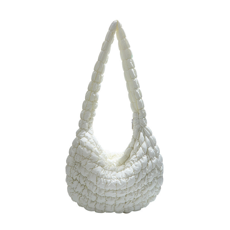 Korean Pleated Cloud Bubble Large Capacity Tote Bag