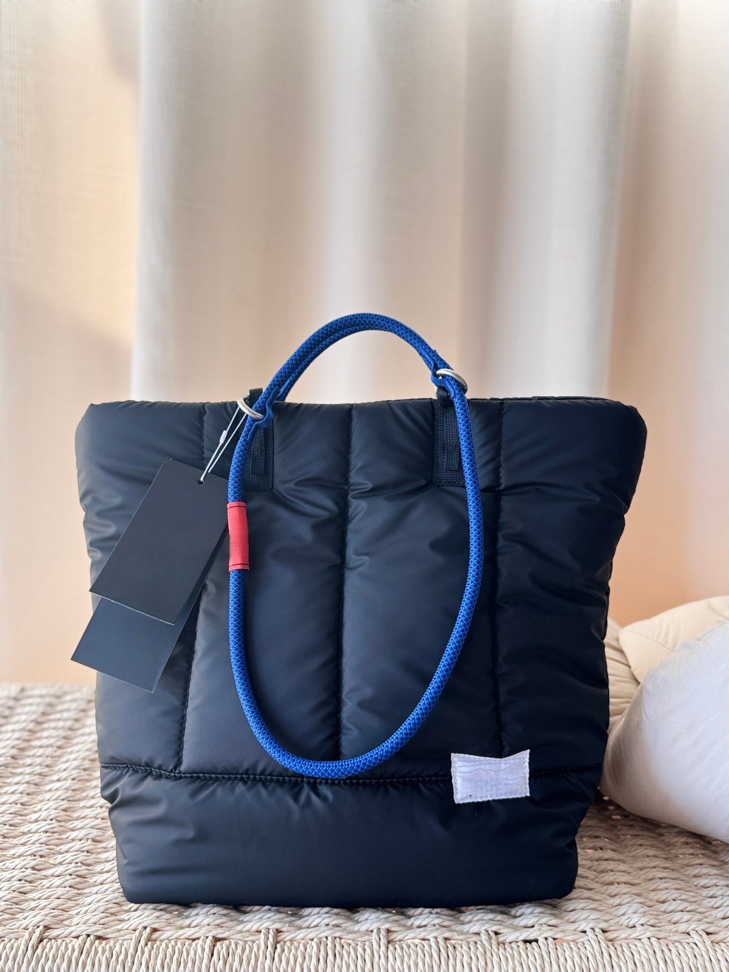 Style Mechanical Large Capacity Commuter Waterproof Cotton Double Tote Bag