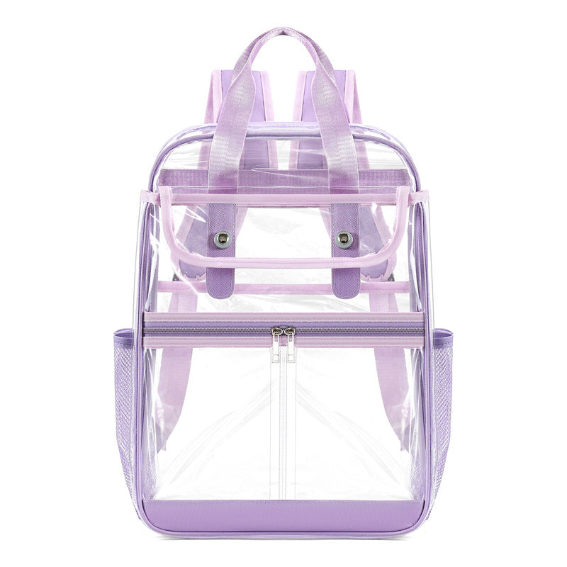 Transparent Large Capacity Short Trip Computer Leisure Backpack