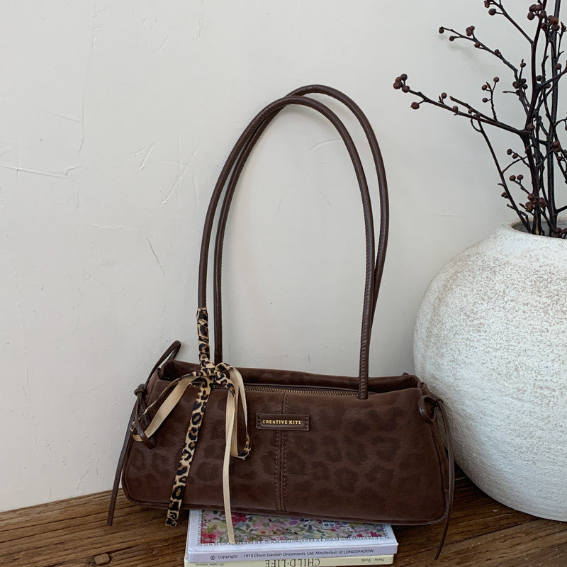 Women's Minority Leopard Print Fashion High-grade Hand-held Bags