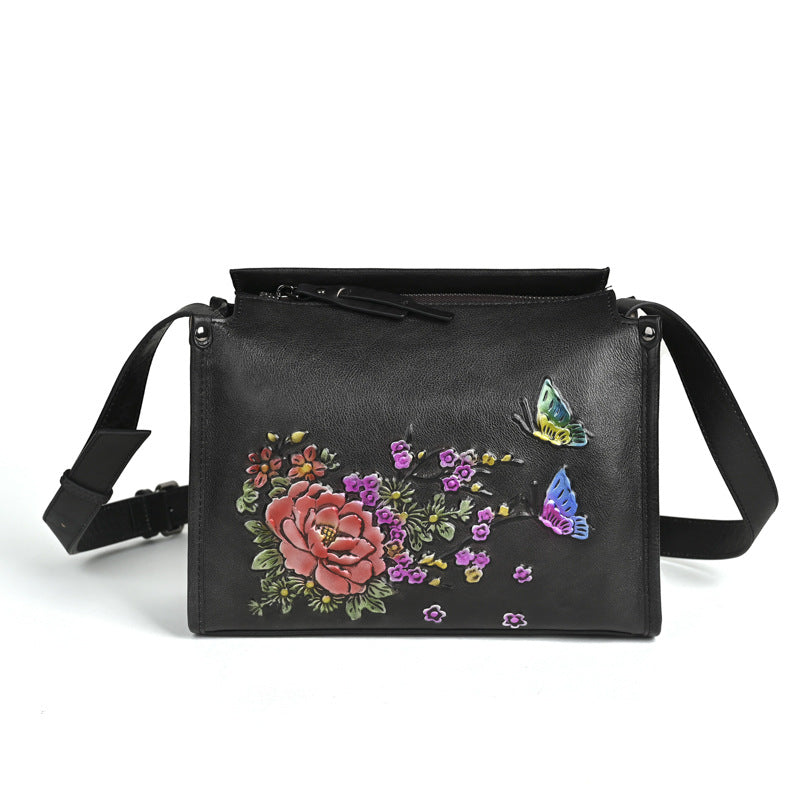 Women's Ethnic Style National Retro First Layer Shoulder Bags