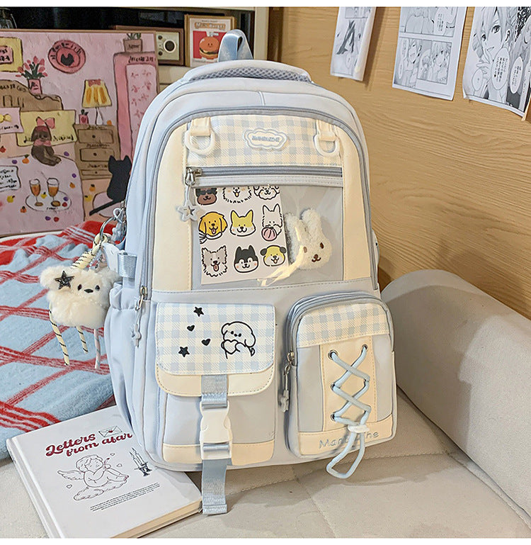 Cute Cartoon Style College Junior Lightweight Large Backpacks