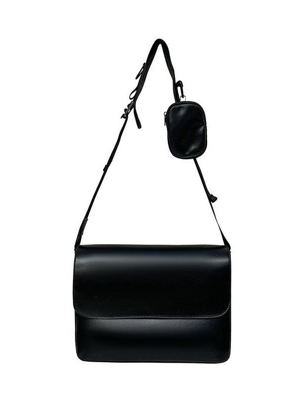 Men's Korean Street Unisex Style Simple Design Men's Messenger Bag