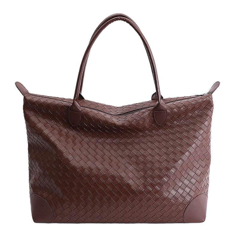Women's Woven Large Capacity High-grade Business Trip Fitness Women's Shoulder Bag