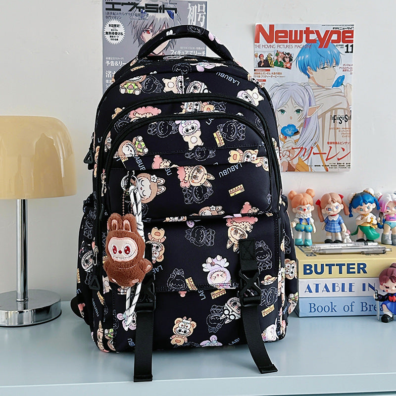 College Cartoon Lightweight Cute Versatile Large Capacity Junior Leisure Backpack