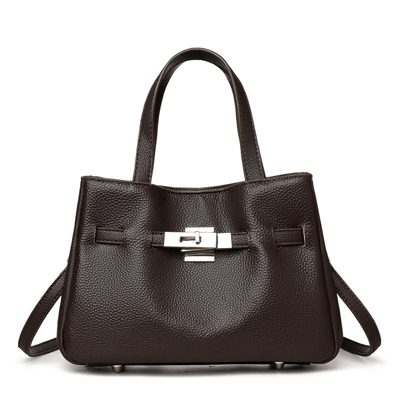 Comfortable Women's Spring Cowhide Fashion Portable Shoulder Bags