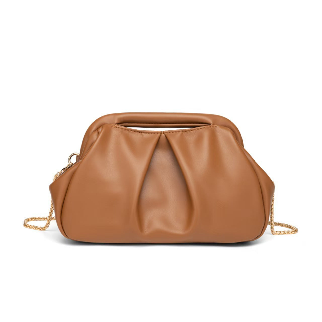Women's Design Golden Cloud Pleated Chain Underarm Women's Shoulder Bag
