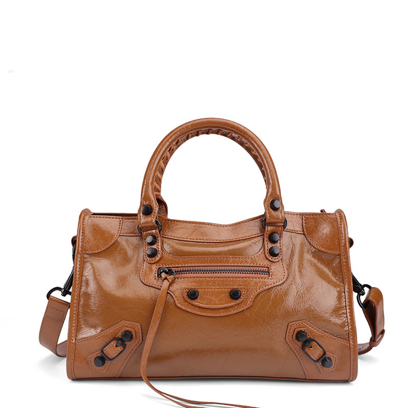 Women's Burst Retro Easy Matching Large Capacity Women's Handbag