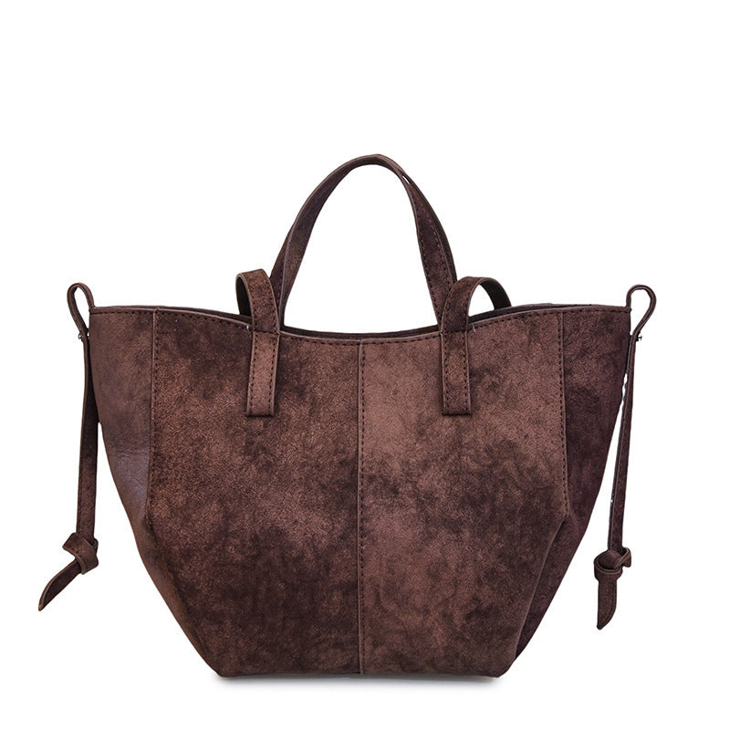 Women's Portable Autumn High-grade Western Style Light Bucket Bag