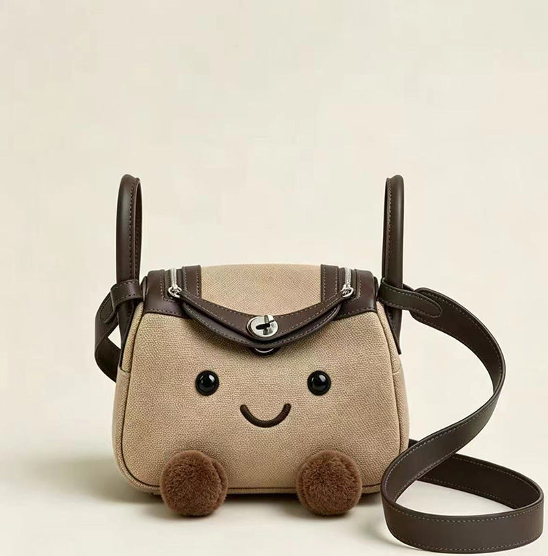Knock Cute Fluffy Lindy One Portable Bags