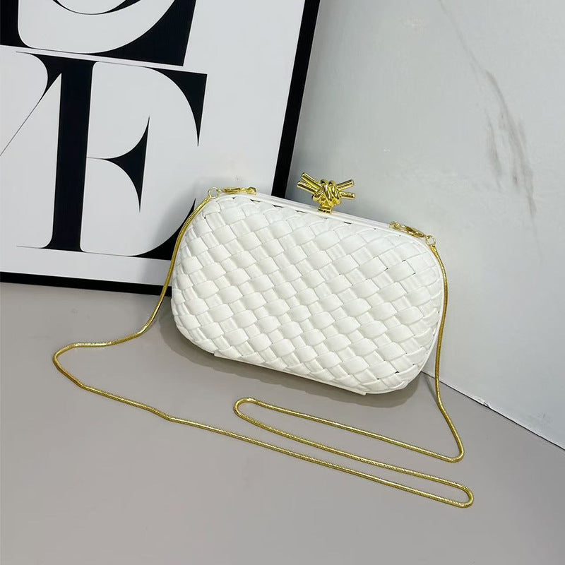 Women's Hand-woven Metal Chain Light Luxury Banquet Women's Shoulder Bag