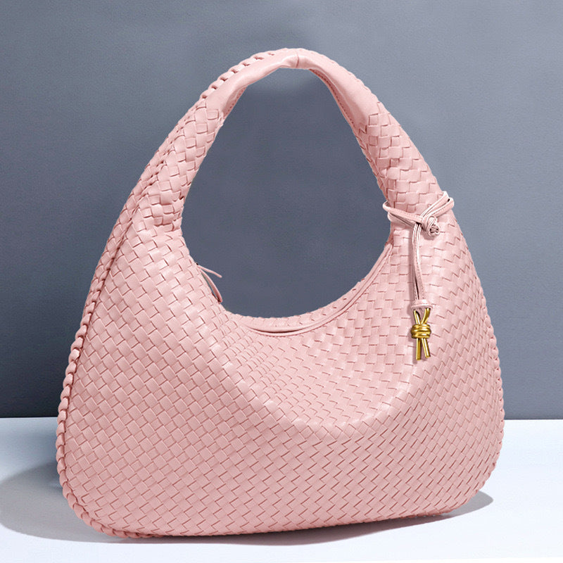 Women's French Style Woven Elegant Underarm Niche Tote Bags