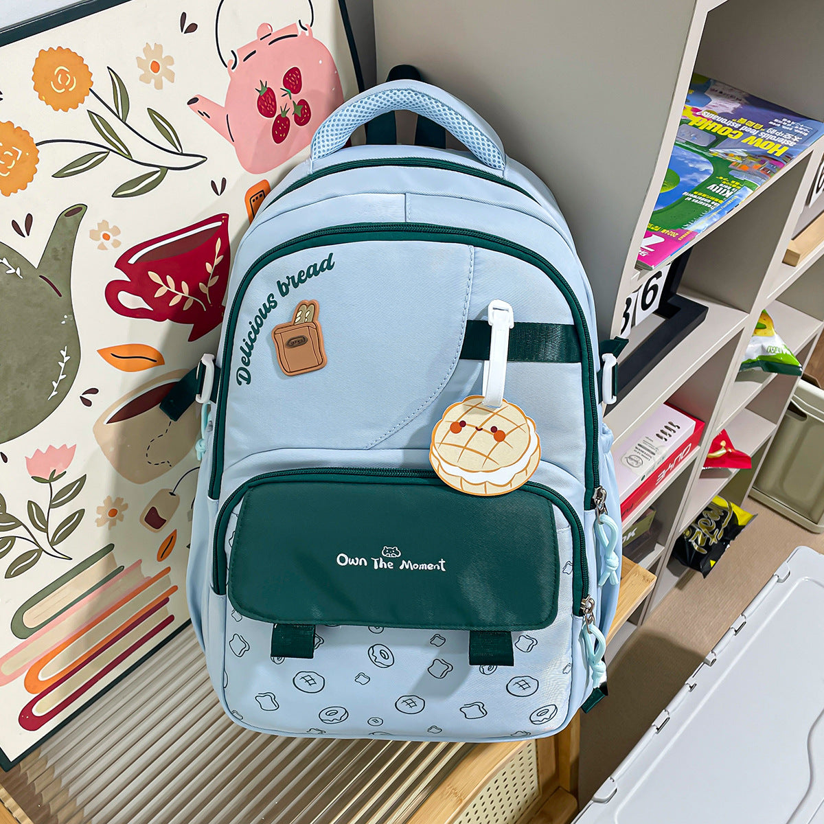 Style University Korean Two-dimensional Cartoon Convenient Large Leisure Backpack