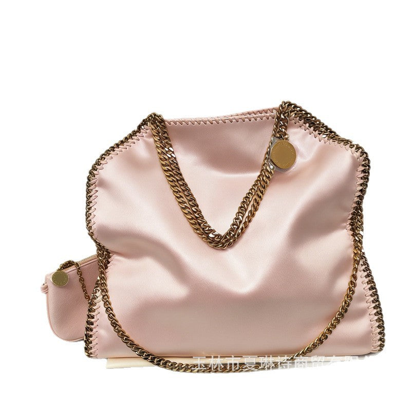 Fashion Folding Bella Large Capacity Three Chain Underarm Women's Messenger Bag